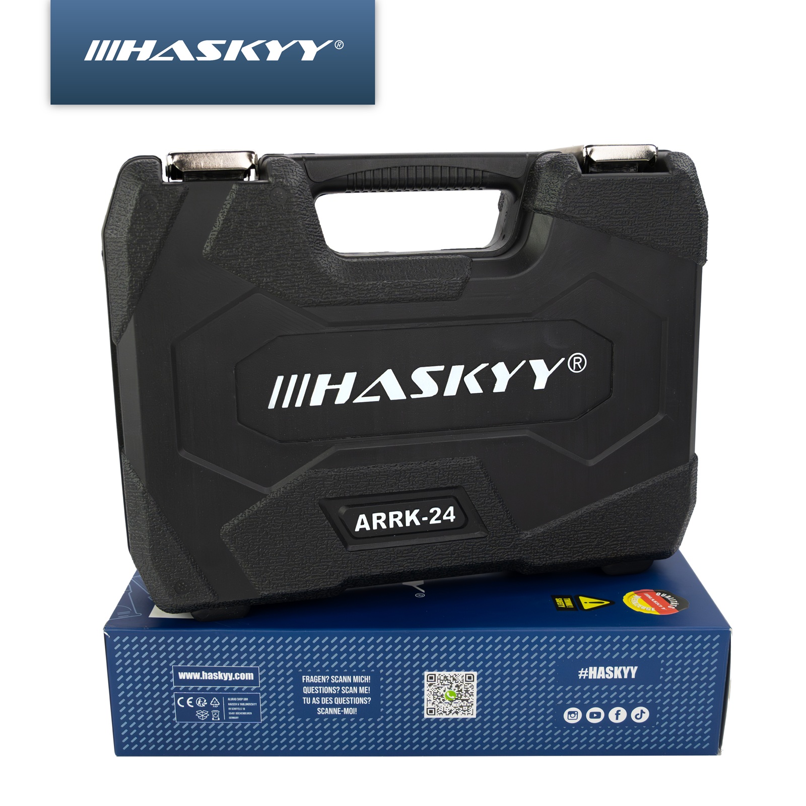 HASKYY Reifen Reparatur Set 53 tlg. Reifenflickzeug Auto Reifenreparatur Set