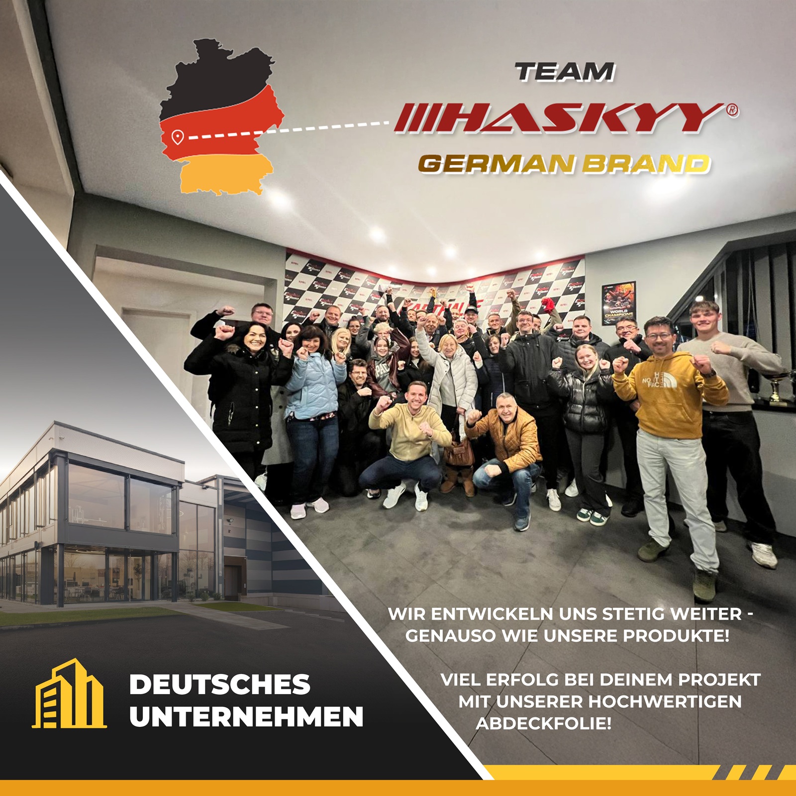 HASKYY Maler-Abdeckfolien Set aus 3 verschiedenen Rollen - insgesamt 82,25qm