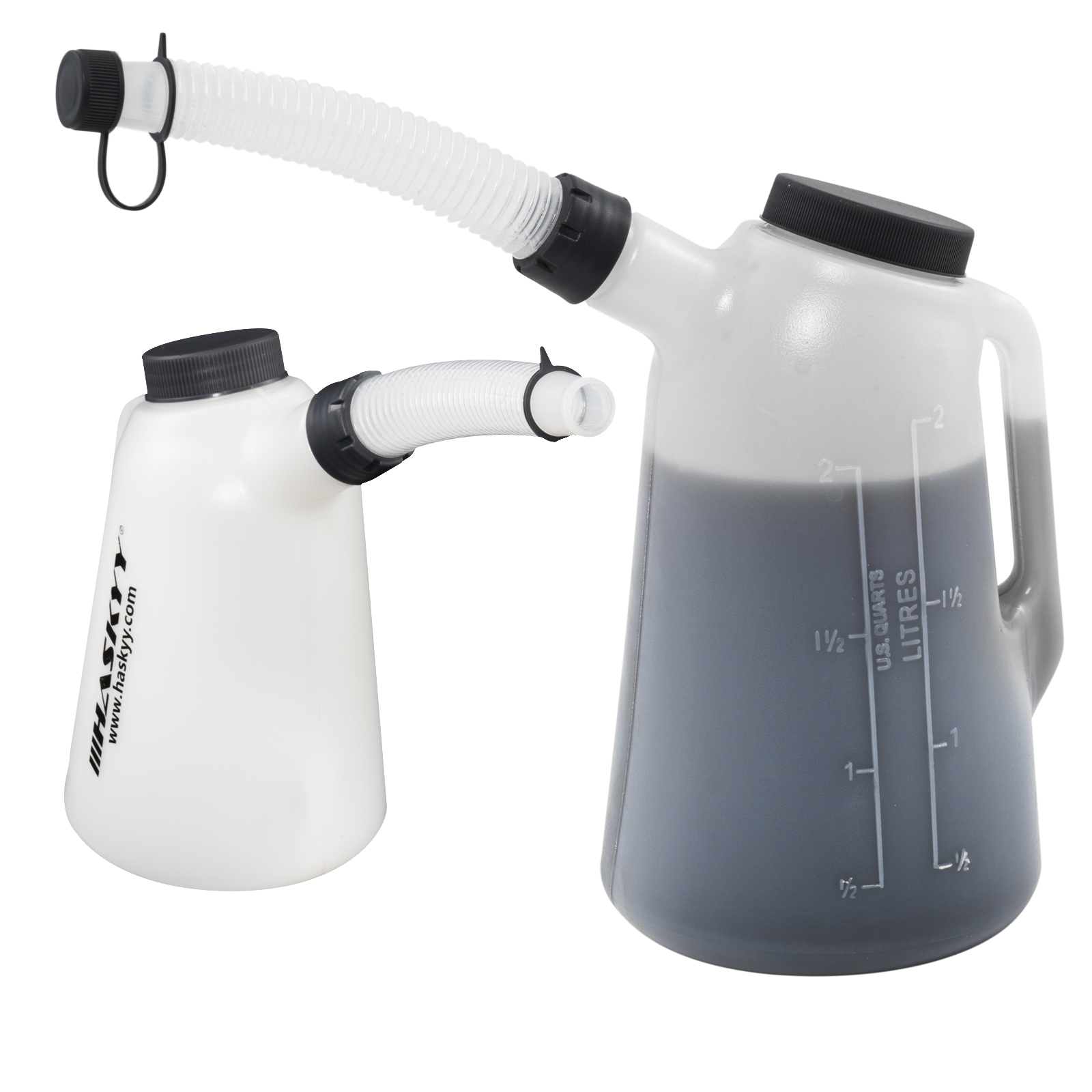 Relaxdays Ölkanne 2 L – Flexibler Einfüllstutzen, Bruchsicherer PE-Kanister Mit Skala, Für Ölwechsel & Frostschutz Relaxdays Ölkanne 2 L – Flexibler Einfüllstutzen, Bruchsicherer PE-Kanister Mit Skala, Für Ölwechsel & Frostschutz