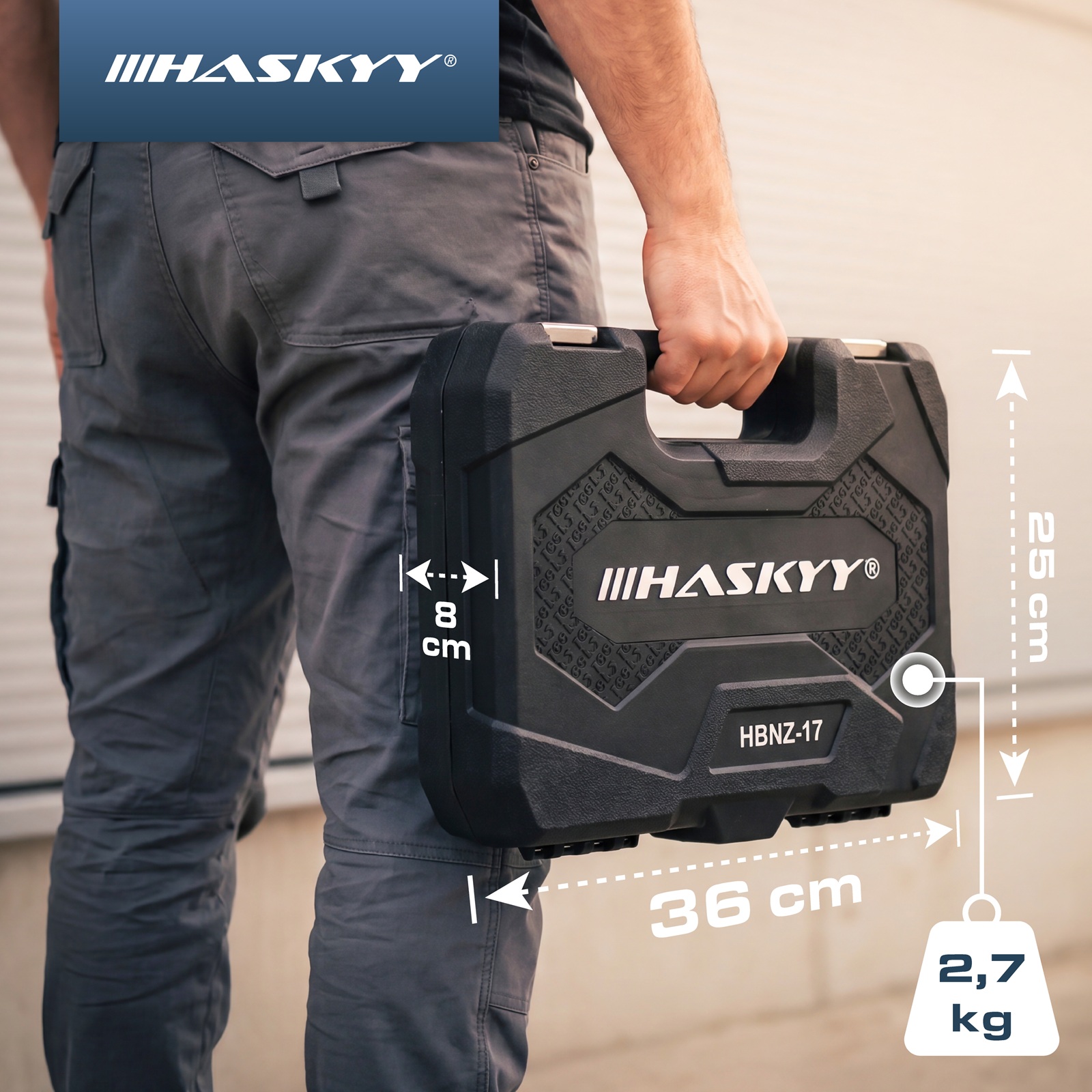 HASKYY Profi Nietmutter-Zange Set inkl. Nietmuttern